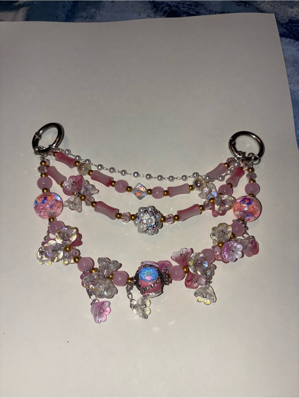 Purse charm Beaded Tassel Keychain Charm